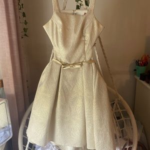 Backless gold dress xs